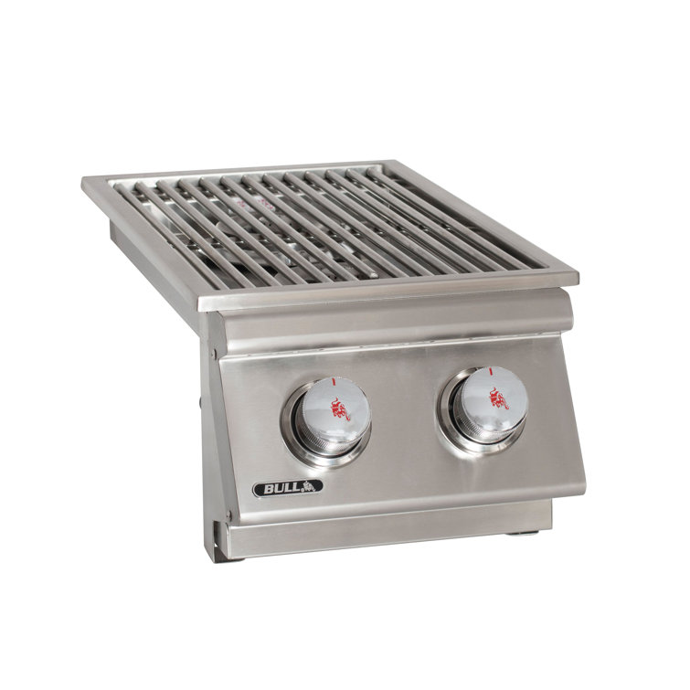 Bull Outdoor Natural Gas Double DropIn Side Burner Wayfair Canada